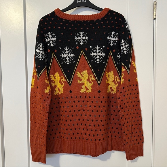 Harry Potter Gryffindor Pullover Knit Sweater Size Large Women’s - Picture 7 of 11
